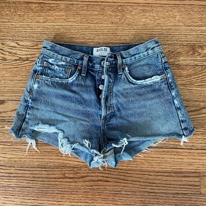 Agolde Parker Denim Cutoff Shorts